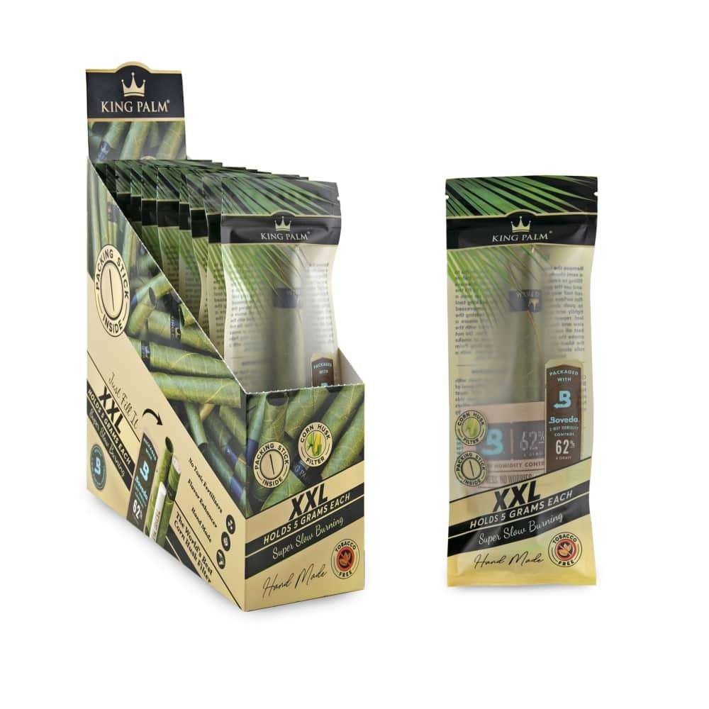 King Palm - XXL Super Slow Burning Rolls 1ct - 10 Pack Display King Palm - XXL Super Slow Burning Rolls 1ct - 10 Pack Display
